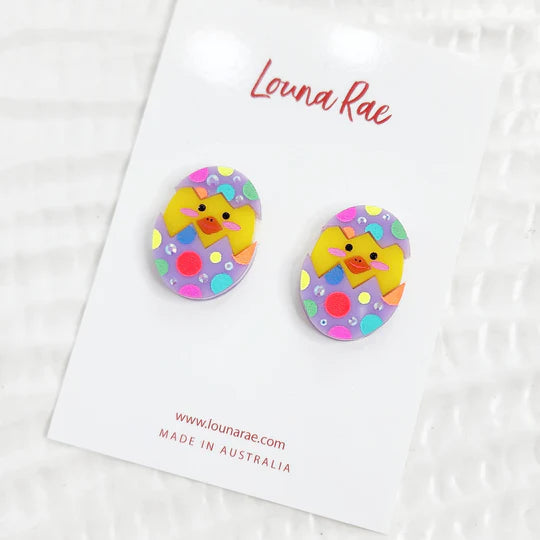 Louna Rae | Easter Egg Stud Earrings - 001