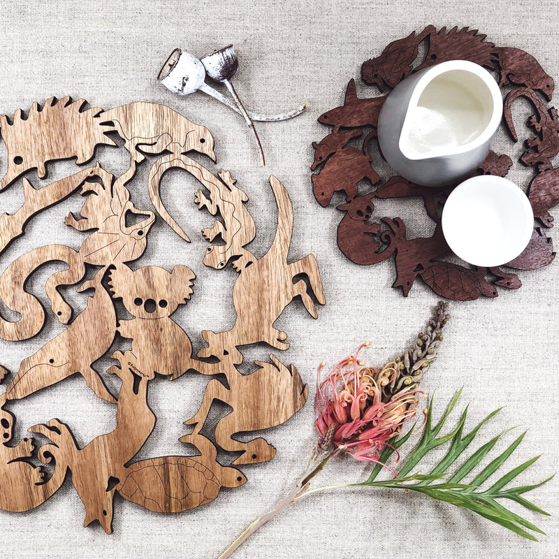 Trivet Kangaroo Large Wooden - Buttonworks main image 1