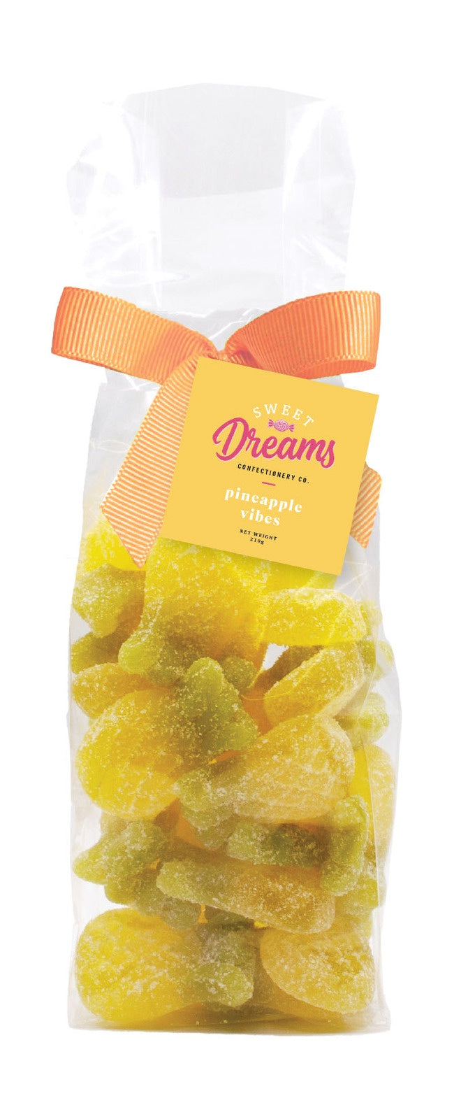 Sweet Dreams Gummy Sweets Bag - Pineapple vibes 210g (12)