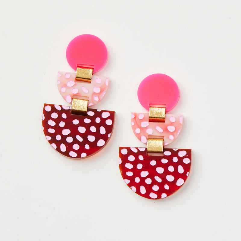 Martha Jean | Boat Earrings - Pink