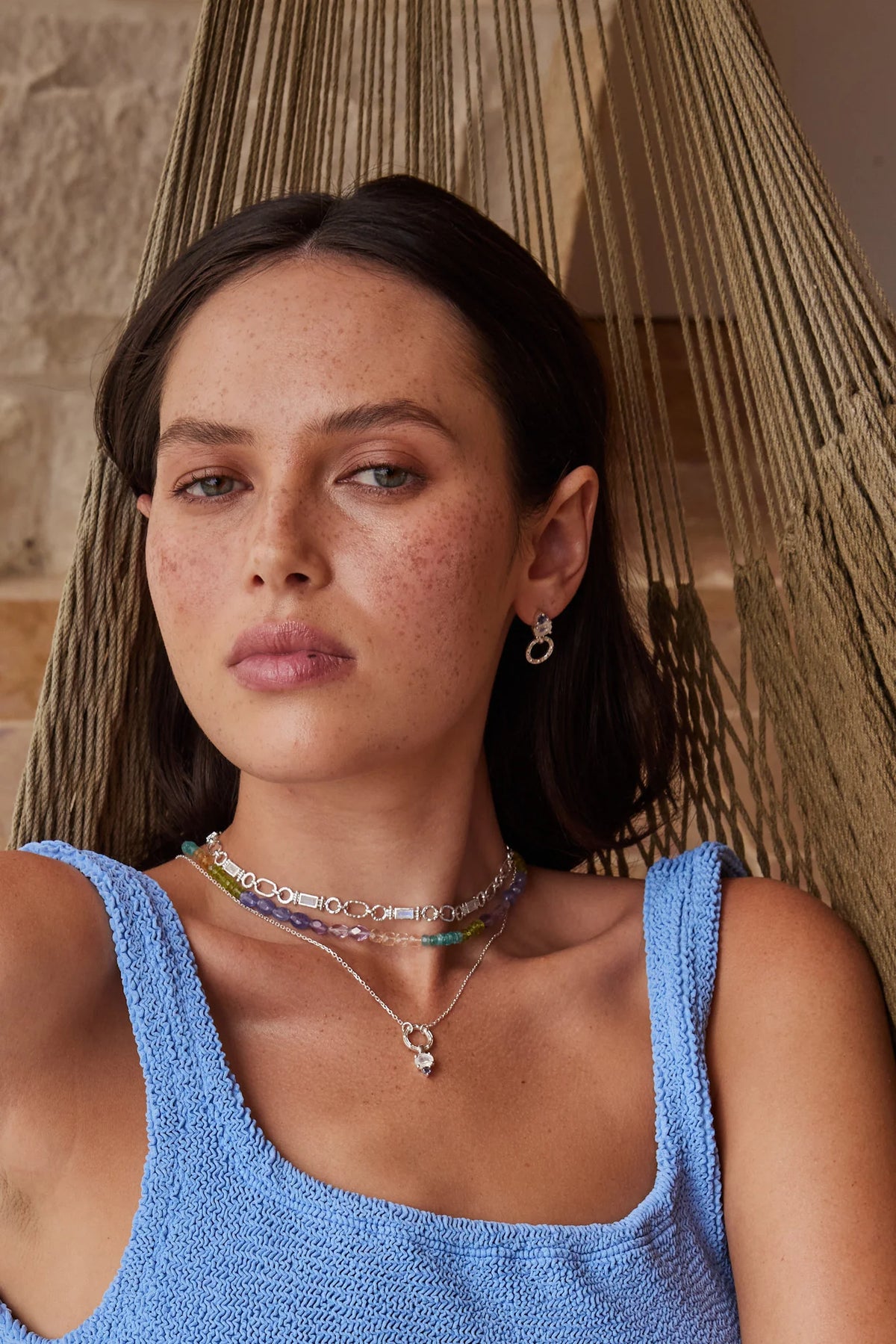 Petra Moonstone Silver Necklace