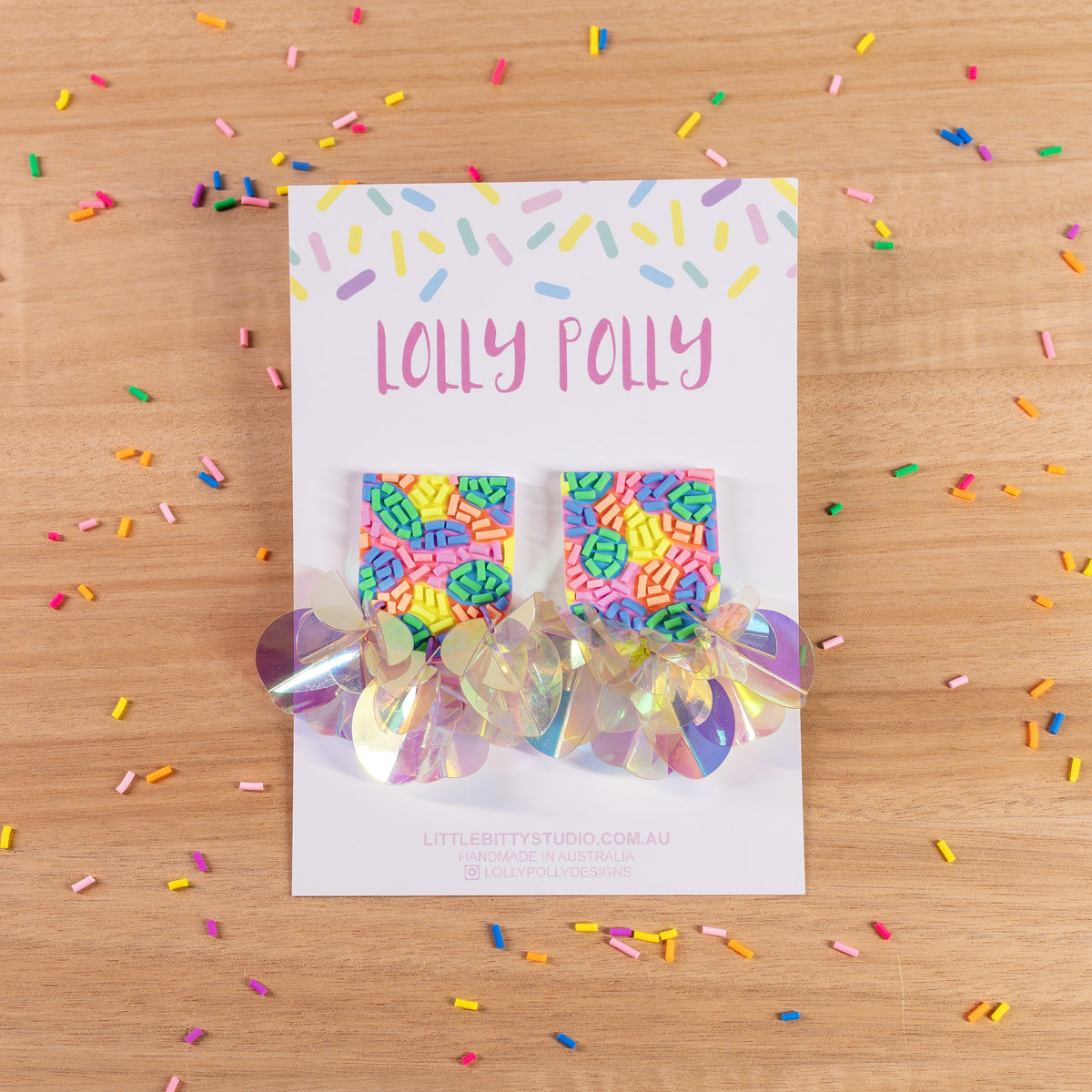 Iridescent Pastel Drops Large