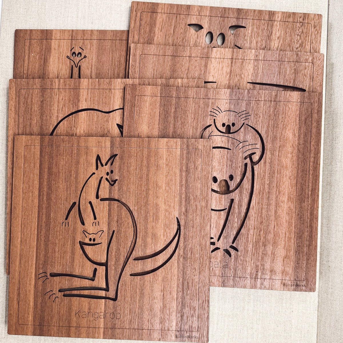 Buttonworks | Square Animal Placemats