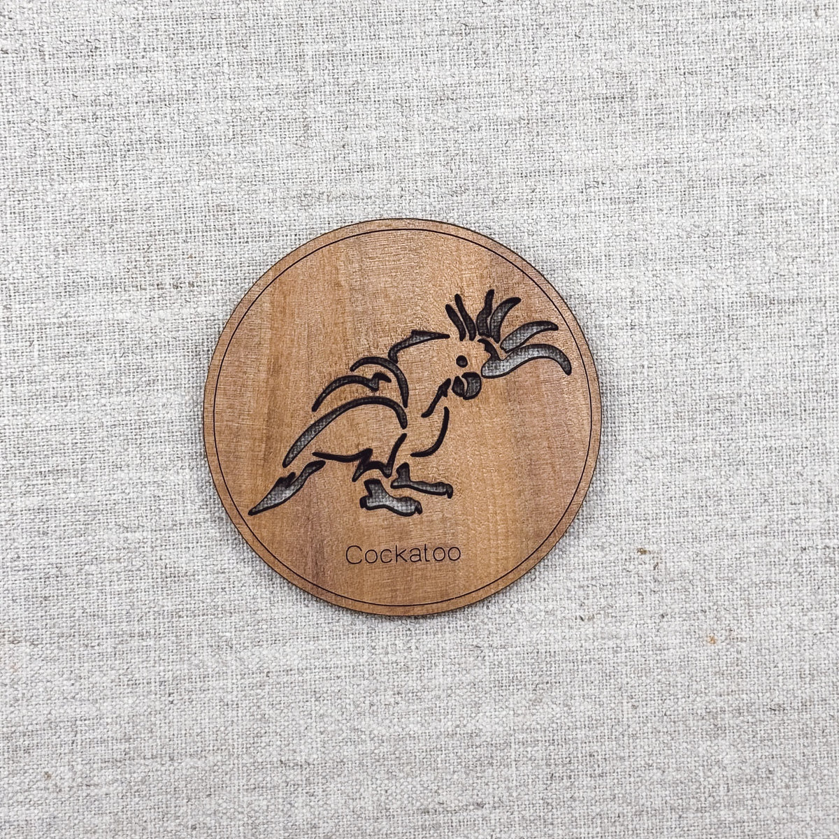 Buttonworks | Cockatoo Single Coaster