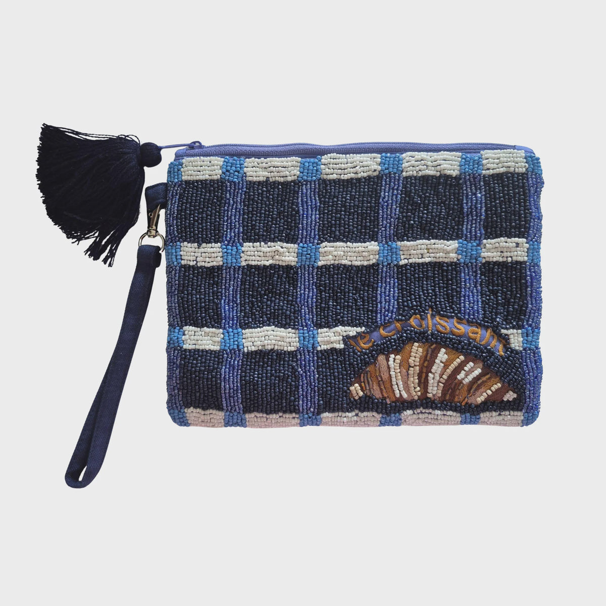 Croissant Beaded Purse