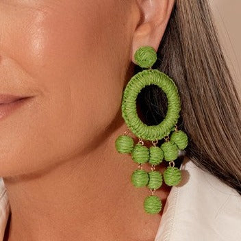 Adorne | Green Dangles