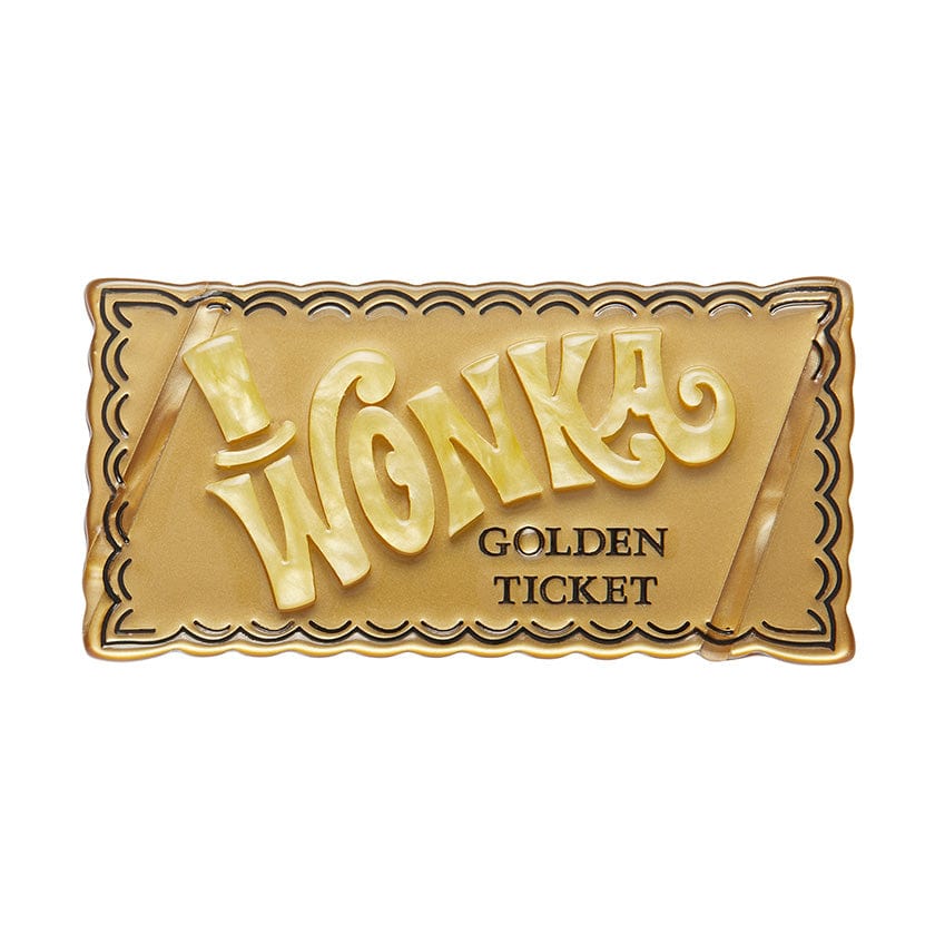 Erstwilder Brooch | Golden Ticket Brooch