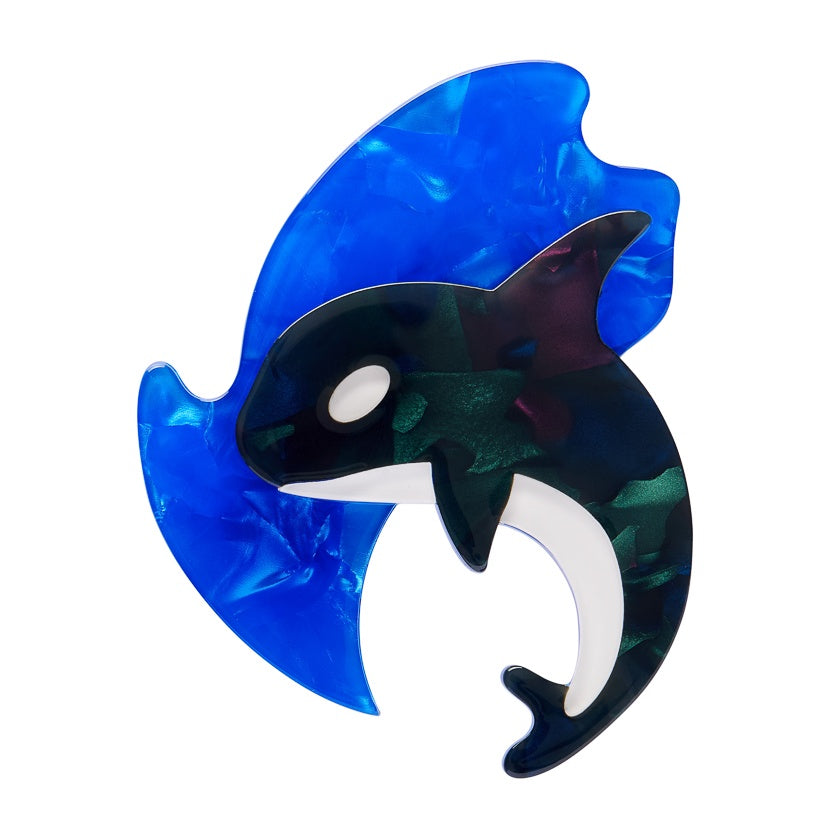 Olinda the Honorable Orca Brooch