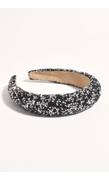 Adorne | Dressy Diamante Event Headband Black
