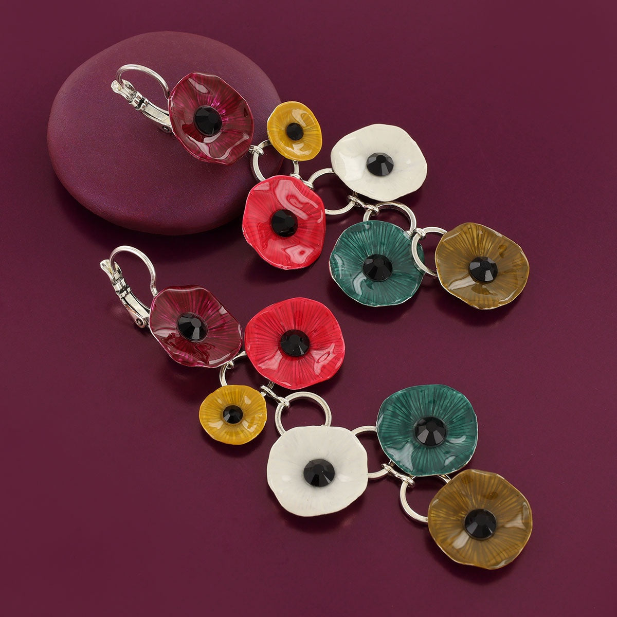 Taratata | Lever back earrings fantaisie Mambo-long Style Mixed