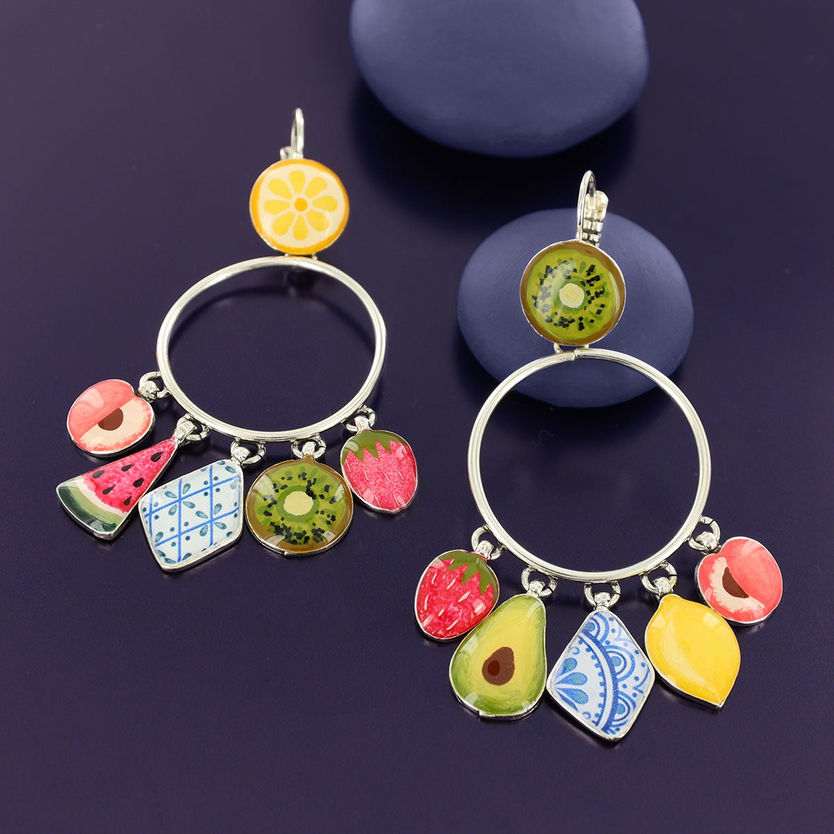 10775- Lever back earrings fantaisie Jolie Jolie