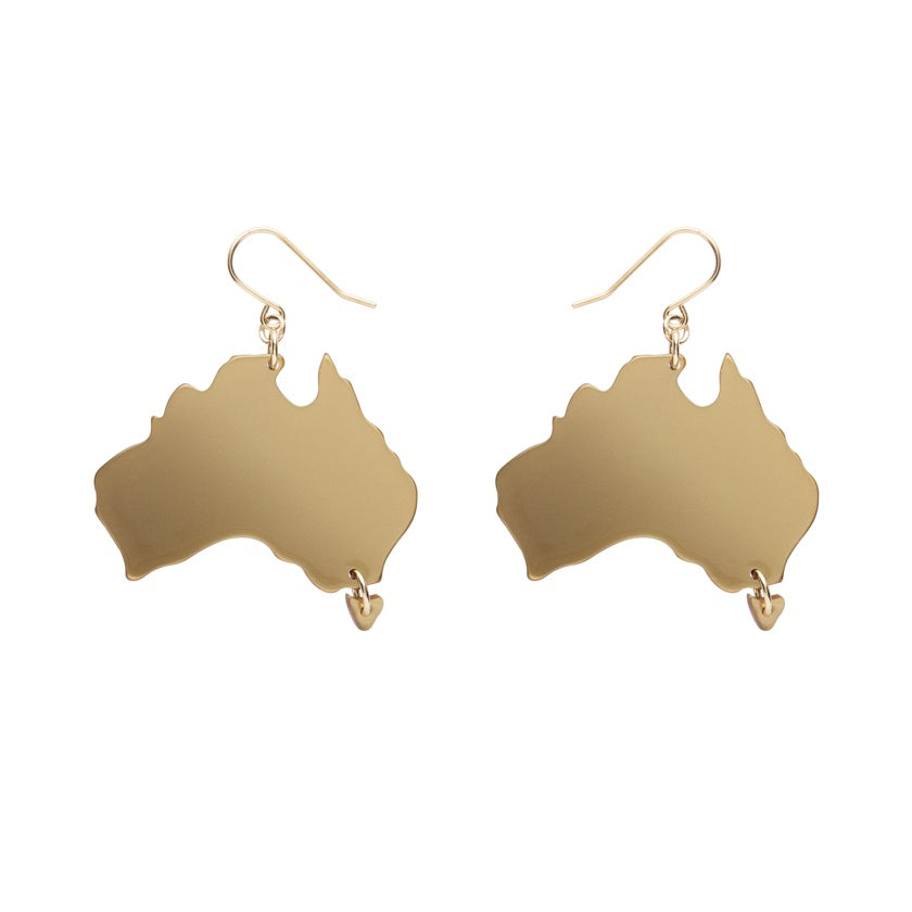 Erstwilder | Australia Drop Earrings - Gold