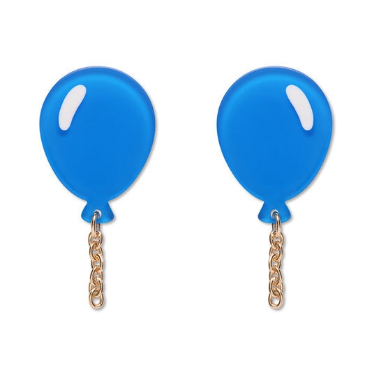 Balloons Drop Earrings – Blue