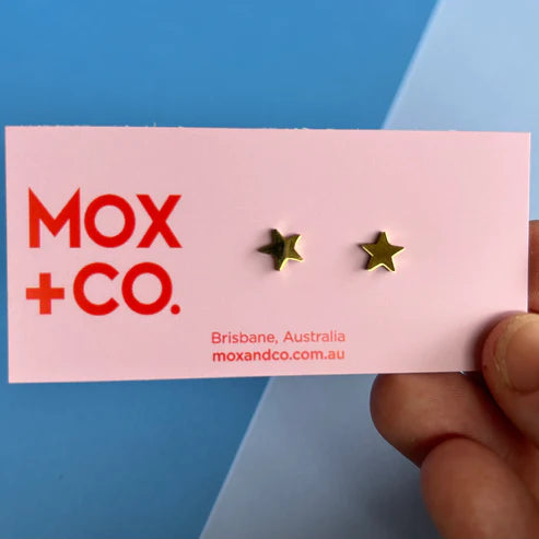 MOX & Co | Star (Gold) Studs - Stainless Steel