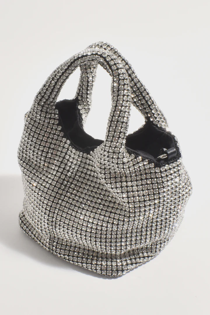 Marella Jewelled Boxy Bag (Crystal)