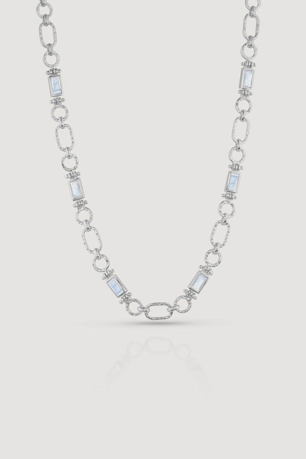 Petra Moonstone Silver Necklace