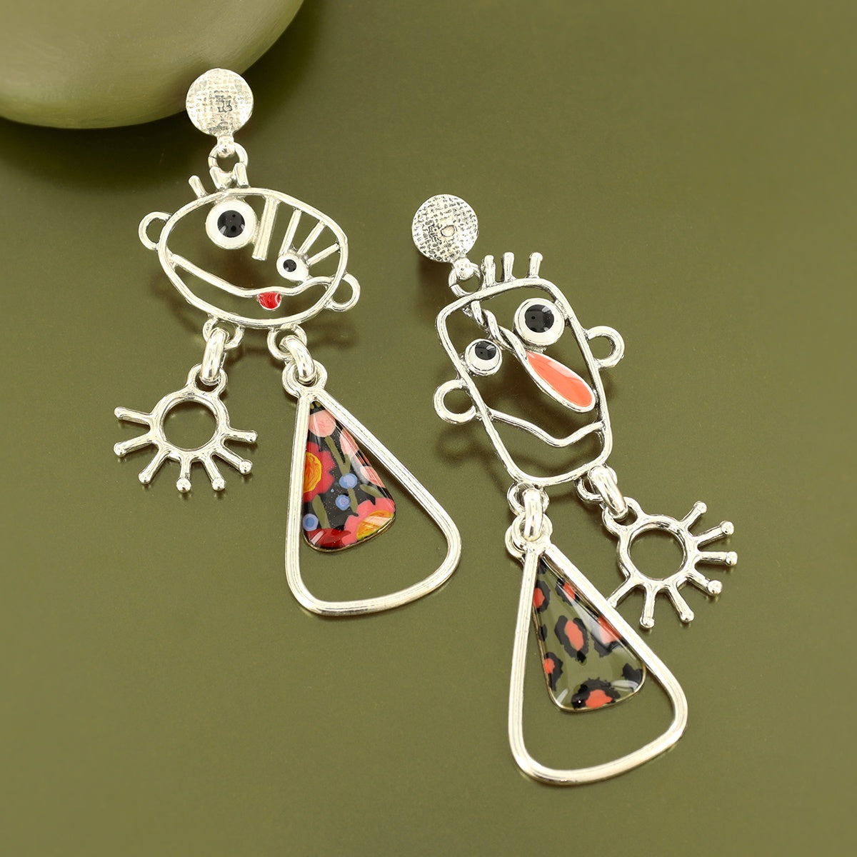 06925- stud earrings fantaisie Filipendule