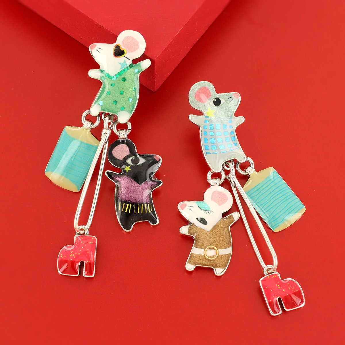 Stud earrings fantaisie - Disco -02913
