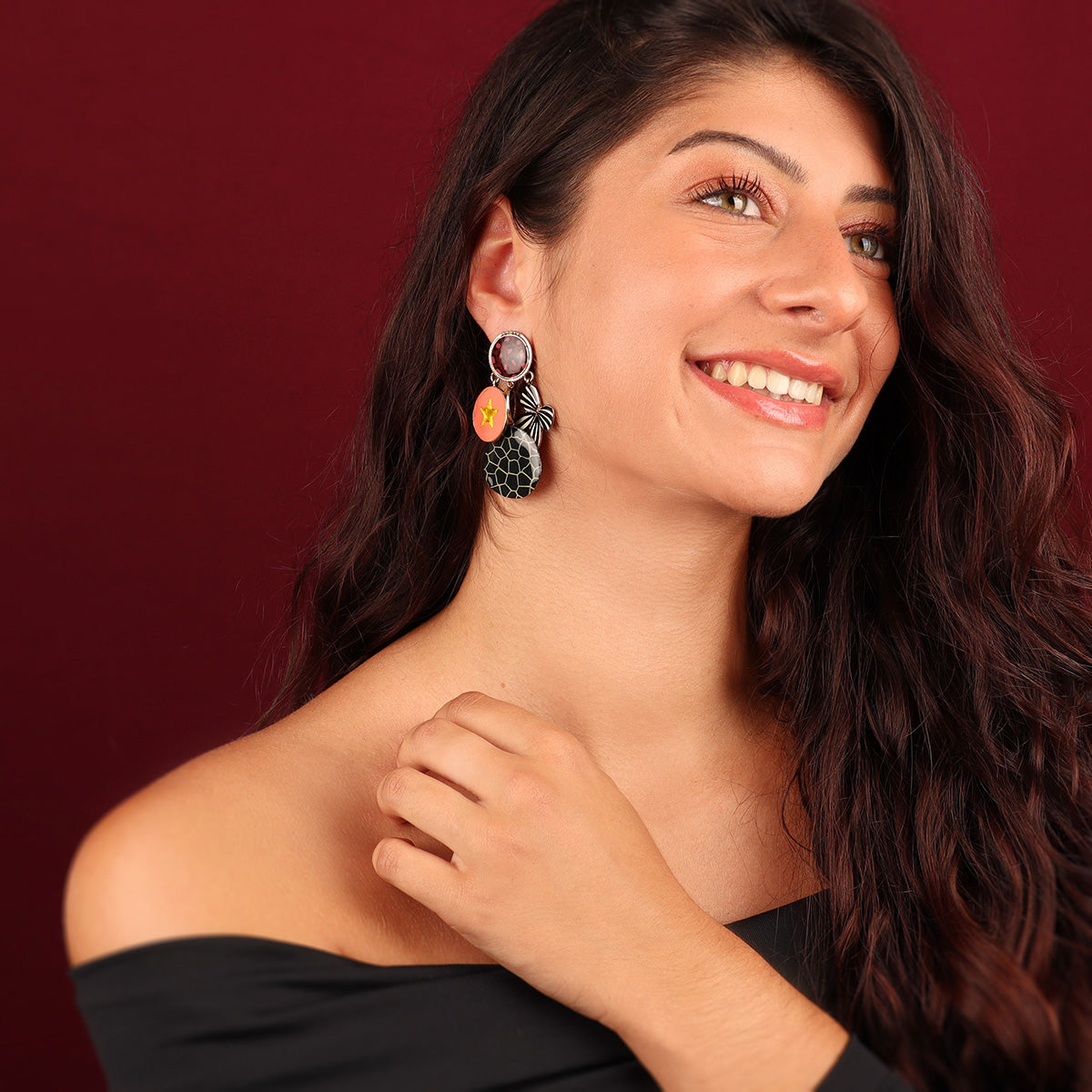 stud earrings fantaisie - Zazou - 05942