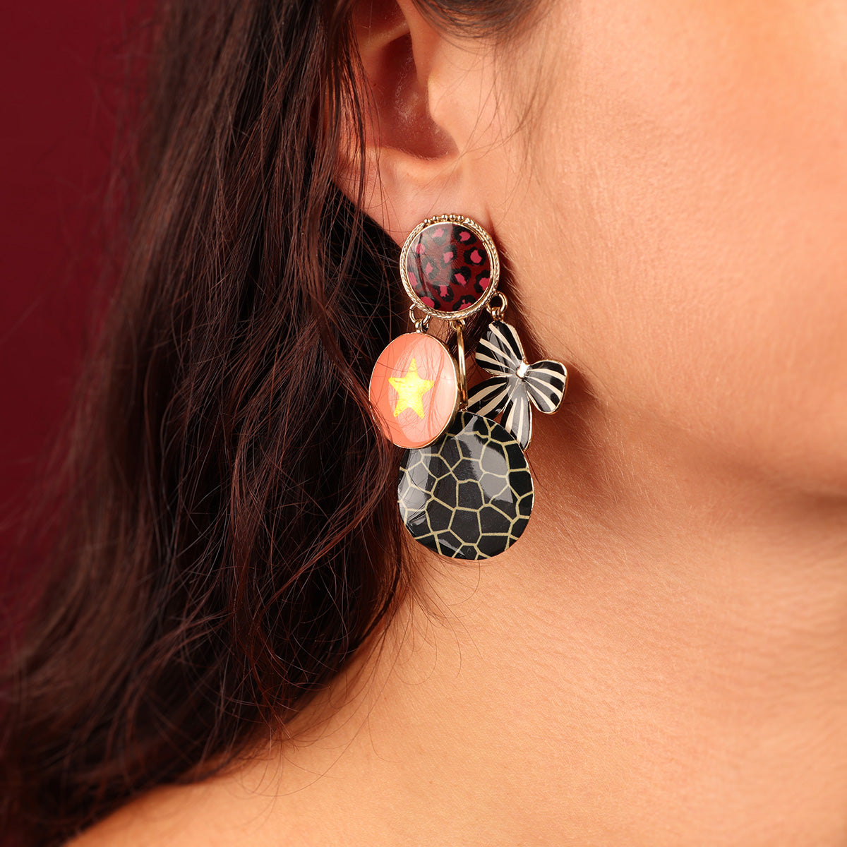 stud earrings fantaisie - Zazou - 05942