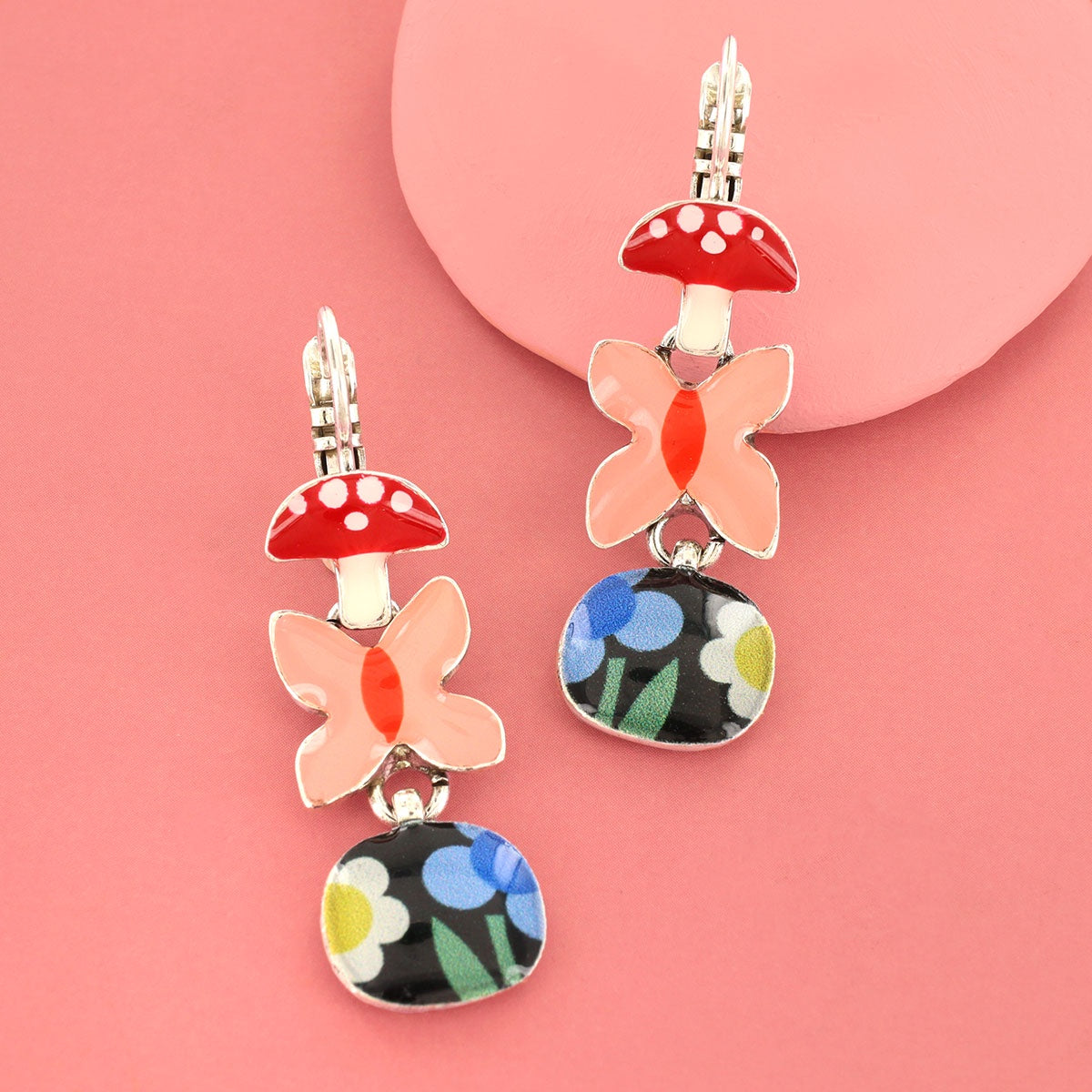 Lever back earrings fantaisie - Grizzli - 09772