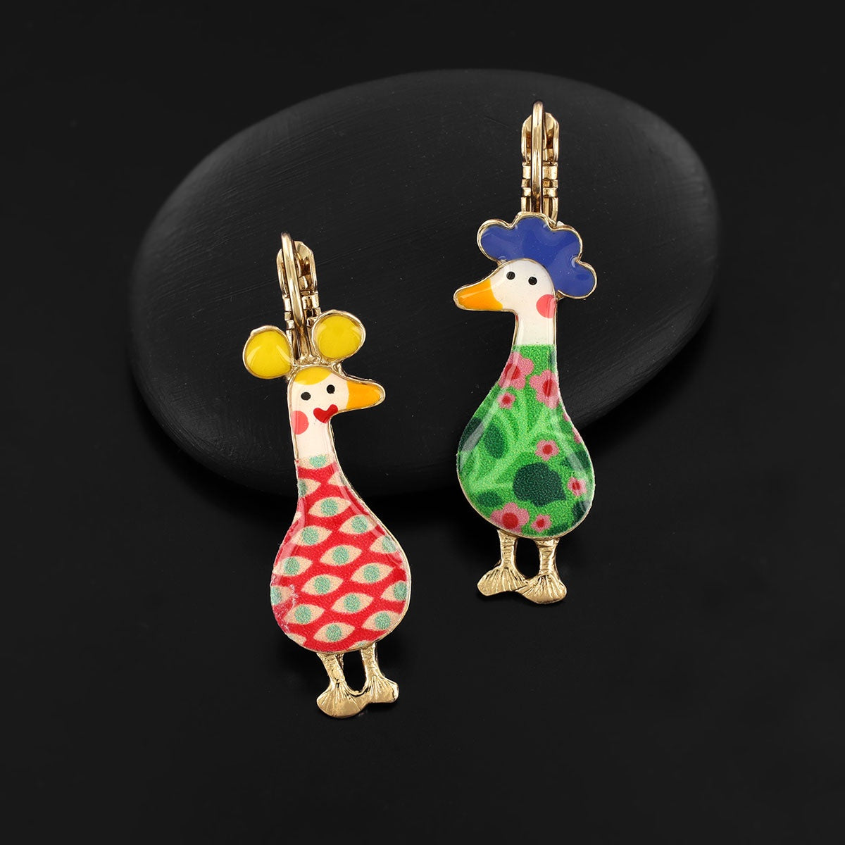 Lever back earrings fantaisie - Cancan - 11789