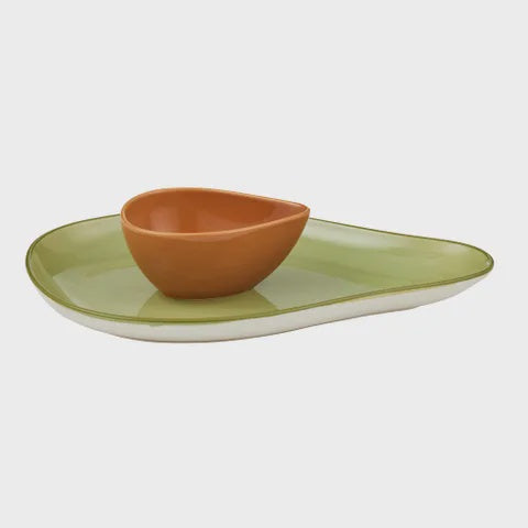 Guac S/2 Ceramic Chip n Dip 20x30x5.5cm