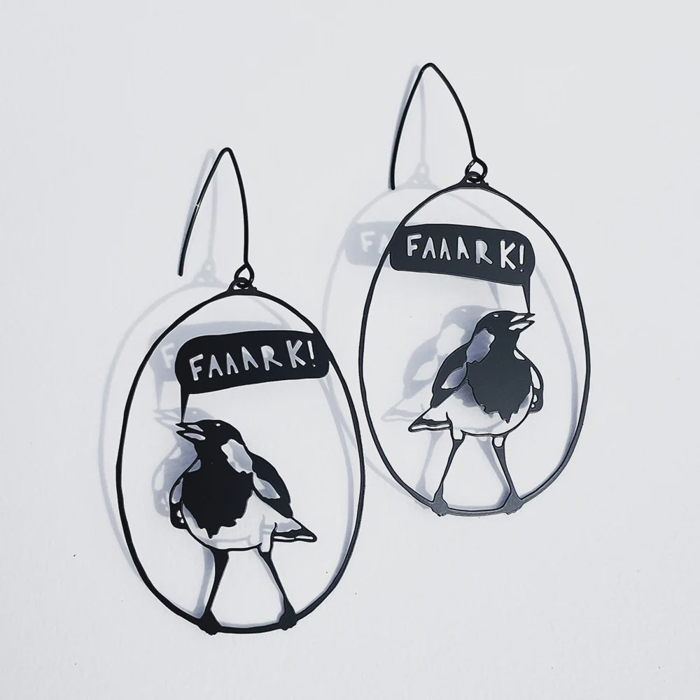 Denz | Faaaark the Lark earrings in Black