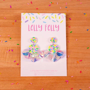 Lolly Polly |  Doll Drops - Peppermint Pastels - Sequin Bubbles - Sml