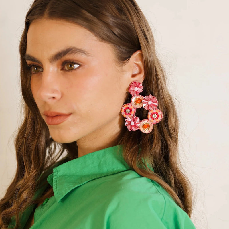 Zoda | Beaded Floral Earring