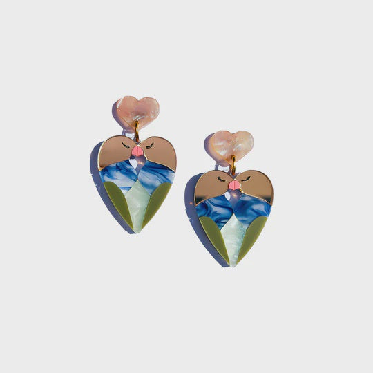 Concrete Jellyfish | lovebirds | blue pair