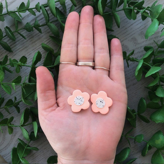 Paterson Lane |  Mother Collection - Flower Stud - Peach