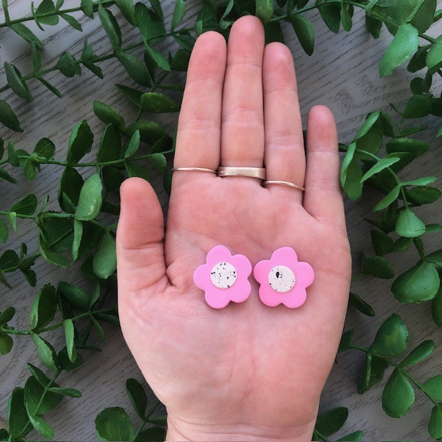 Paterson Lane |  Mother Collection - Flower Stud - Pink