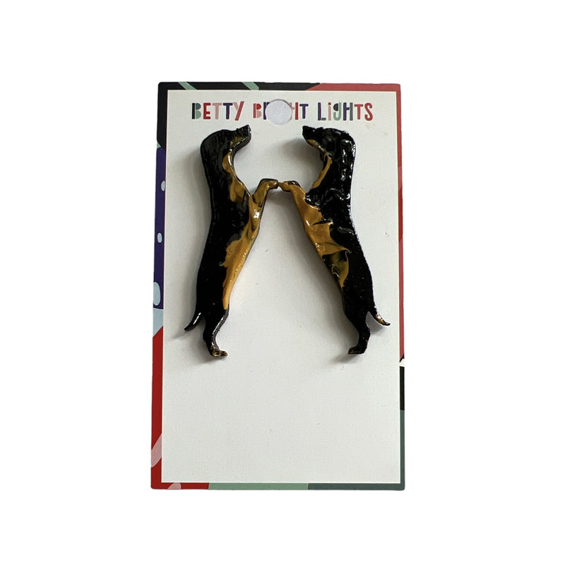 Betty Bright Lights | Dachshund Midi Statement Studs