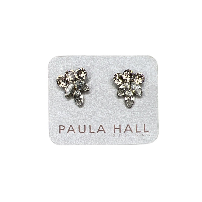 Paula Hall | Crystal Studs - Pale Pink/Clear