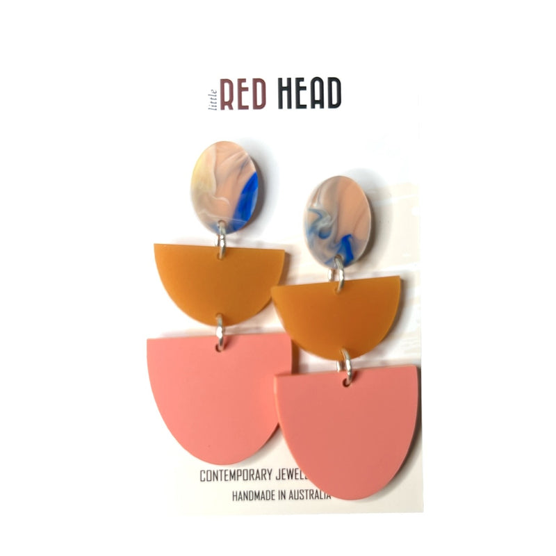 Little Red Head - Three Tier Drops - The Terracotta Trio