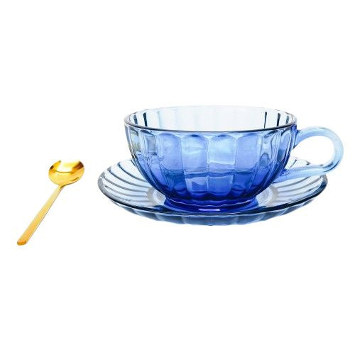 Urban | Maisy Glass Tea Cup Set Blue