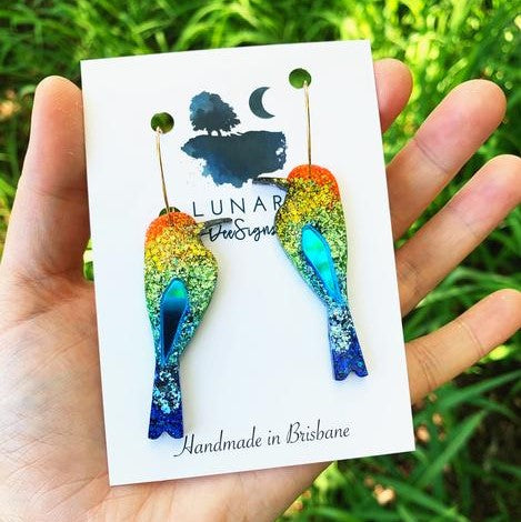 Lunar Dee | Bob the Rainbow Bee Eater Hoops