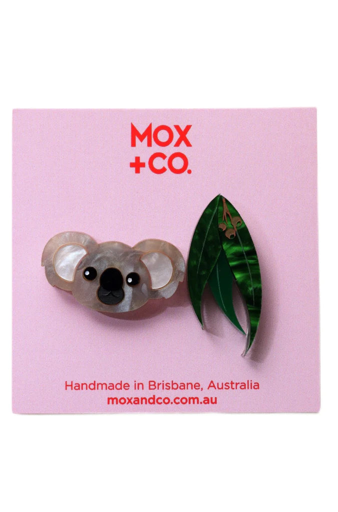 MOX & Co | Koala and gum leaf studs