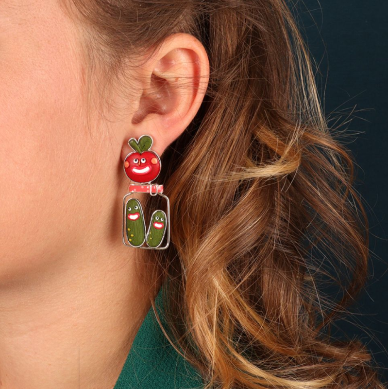 Taratata Earrings - Glutton - Greedy Fleas/ Pickles