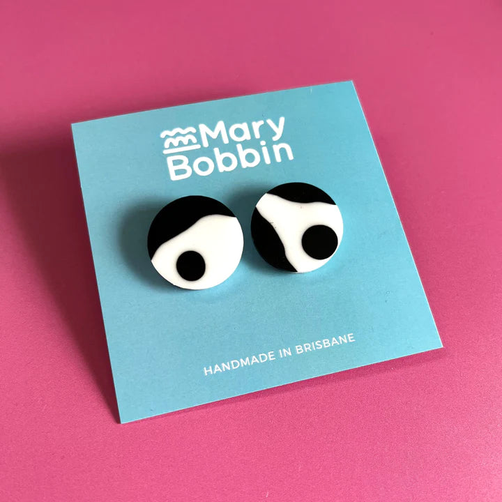 Mary Bobbin | Dalmatian Resin Studs