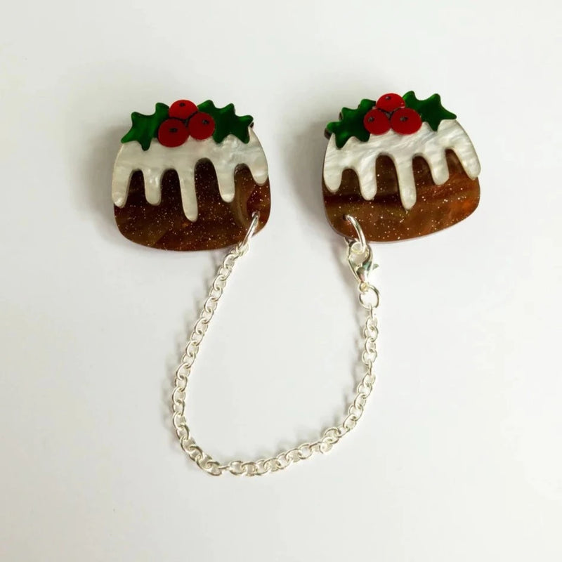 Coup de Colere |  Christmas Pudding Cardi Clips
