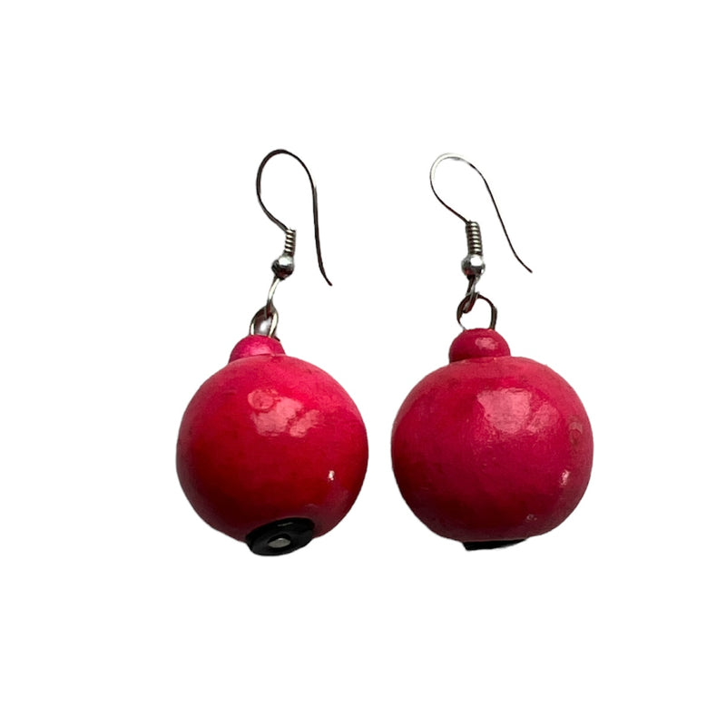 TID | Wood Round Drops - Pink