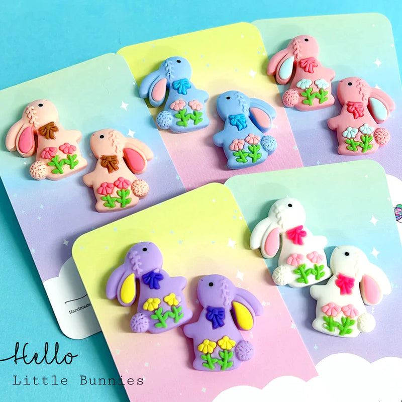 Hello Little Friday | Cute floral bunny - choose colour