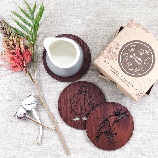 Buttonworks | Round Bird Coasters