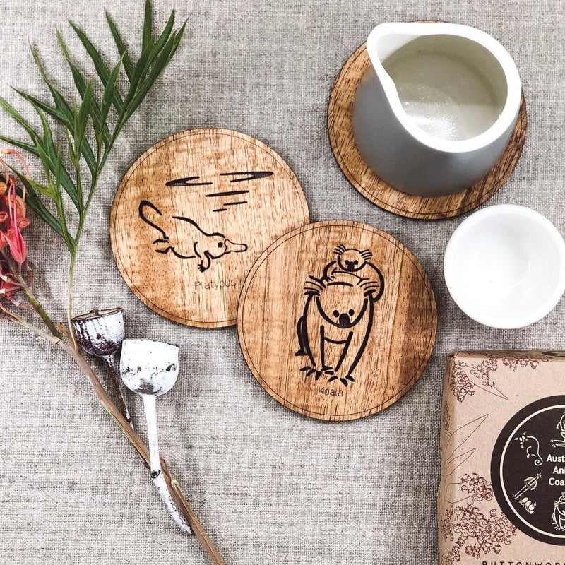 Buttonworks | Round Animal Coasters