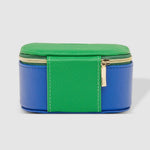 Louenhide | Olive Jewellery Box - Royal Blue/Apple Green