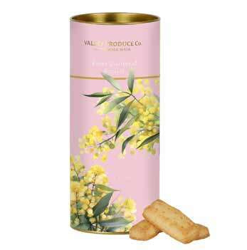Valley Produce Co Australian Wattle Shortbread Tube 180g (12)
