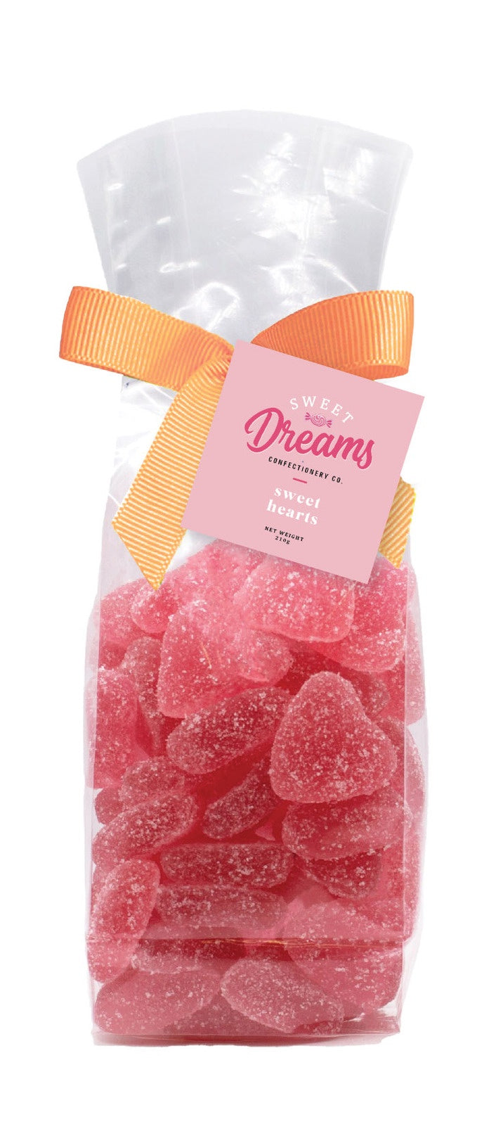 Sweet Dreams Gummy Sweets Bag - Sweet hearts 210g (12)
