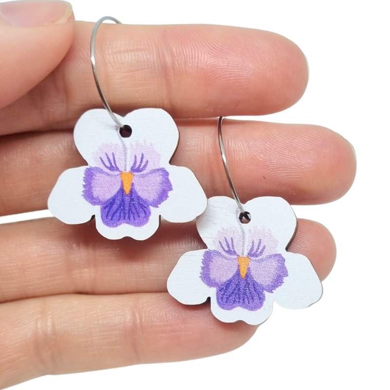 Pixie Nut | Orchid Earrings